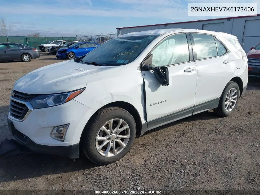 2019 Chevrolet Equinox Ls VIN: 2GNAXHEV7K6173406 Lot: 40662605