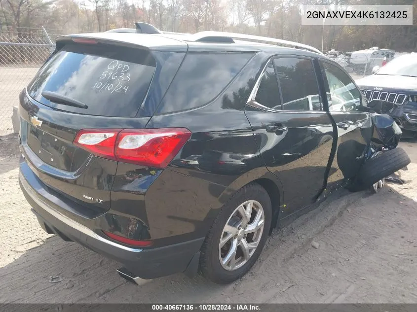 2019 Chevrolet Equinox Lt VIN: 2GNAXVEX4K6132425 Lot: 40667136