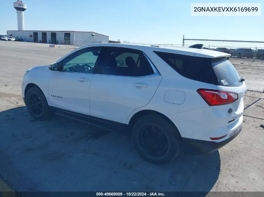 2019 Chevrolet Equinox Lt VIN: 2GNAXKEVXK6169699 Lot: 40669009