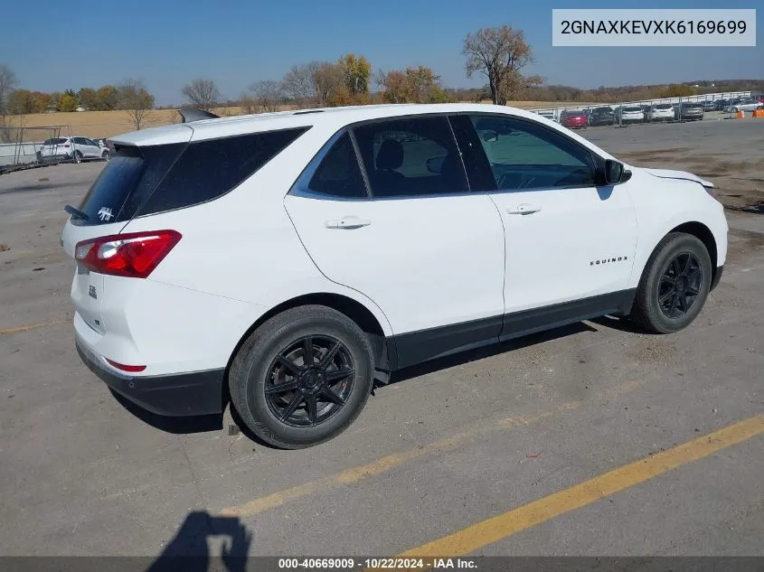 2019 Chevrolet Equinox Lt VIN: 2GNAXKEVXK6169699 Lot: 40669009