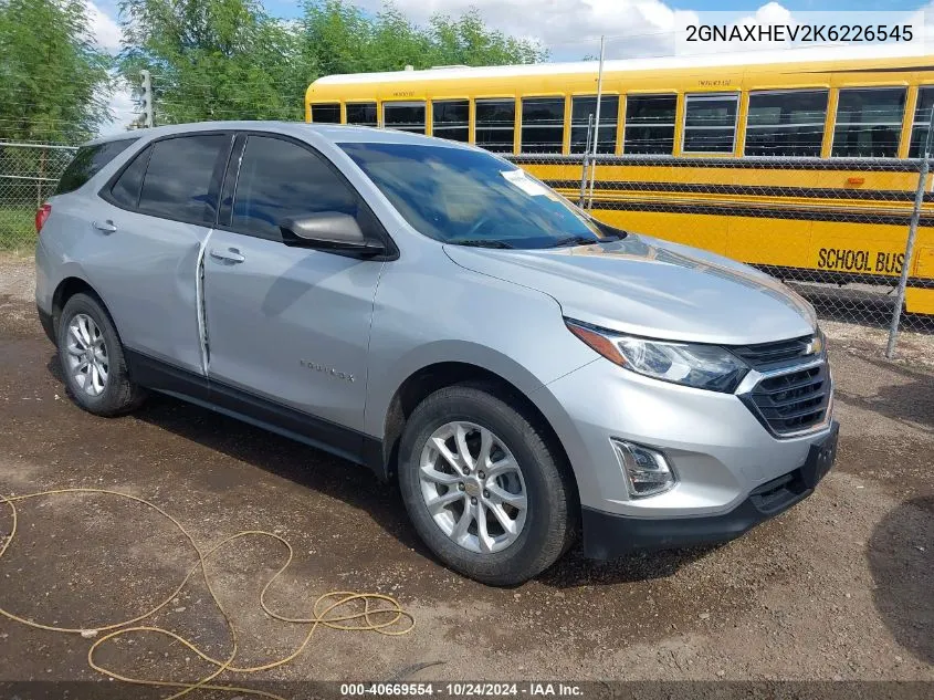 2019 Chevrolet Equinox Ls VIN: 2GNAXHEV2K6226545 Lot: 40669554