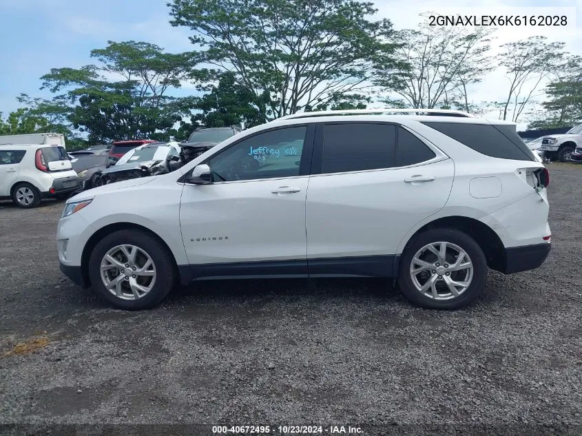 2019 Chevrolet Equinox Lt VIN: 2GNAXLEX6K6162028 Lot: 40672495