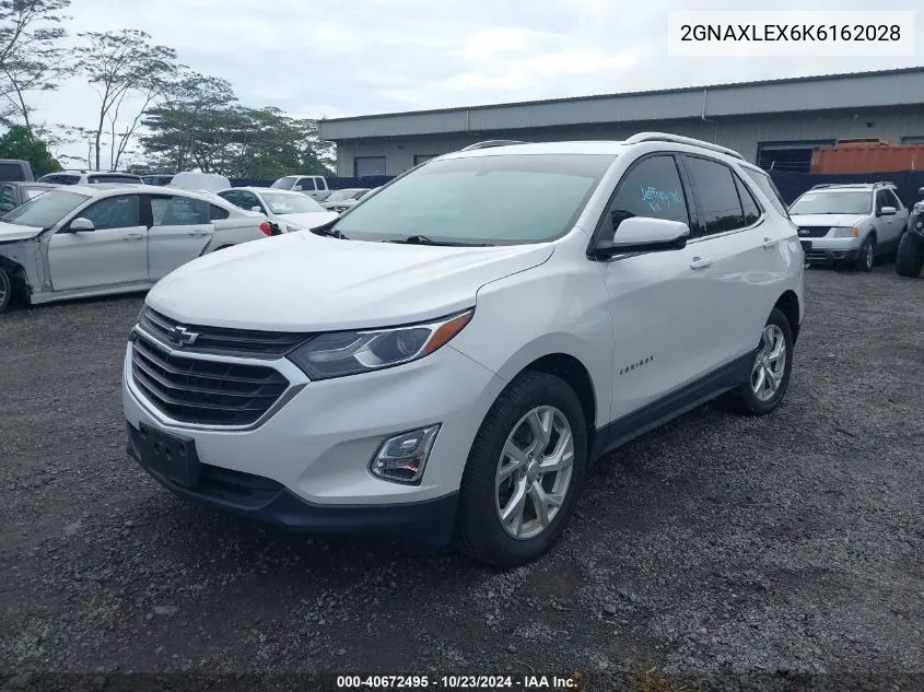 2019 Chevrolet Equinox Lt VIN: 2GNAXLEX6K6162028 Lot: 40672495