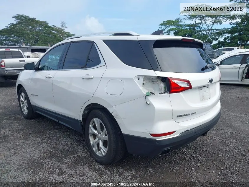 2019 Chevrolet Equinox Lt VIN: 2GNAXLEX6K6162028 Lot: 40672495