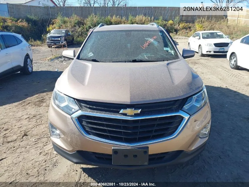 2GNAXLEX3K6281204 2019 Chevrolet Equinox Lt