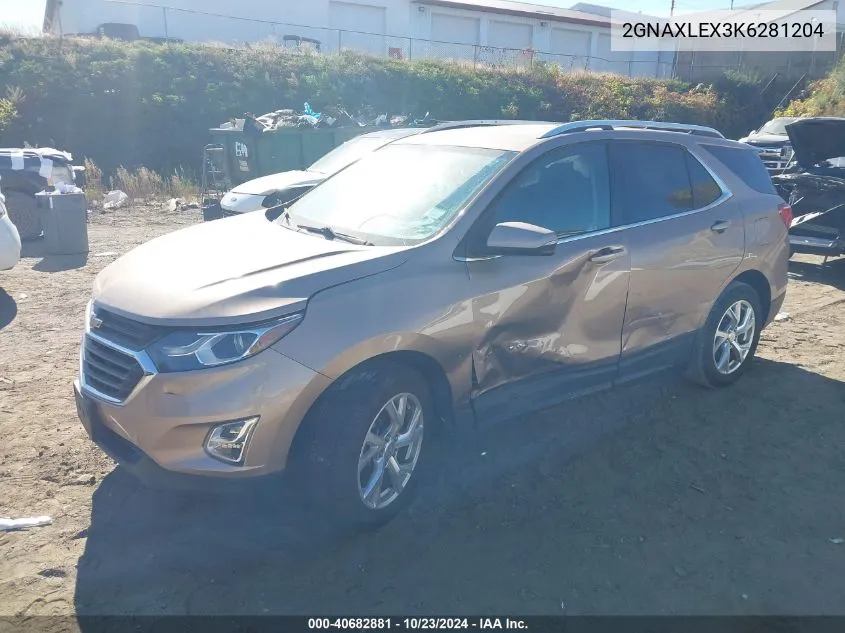 2GNAXLEX3K6281204 2019 Chevrolet Equinox Lt