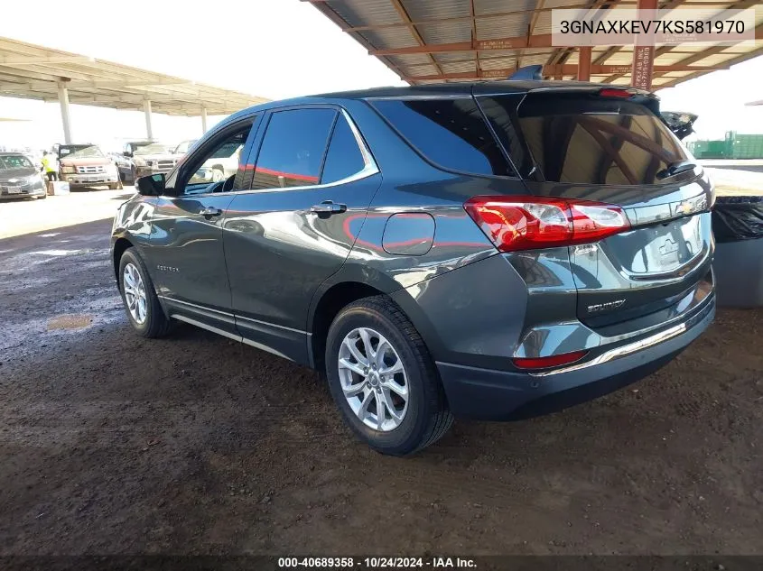 3GNAXKEV7KS581970 2019 Chevrolet Equinox Lt