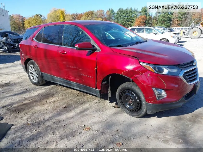 2019 Chevrolet Equinox Lt VIN: 2GNAXUEV7K6237758 Lot: 40697432