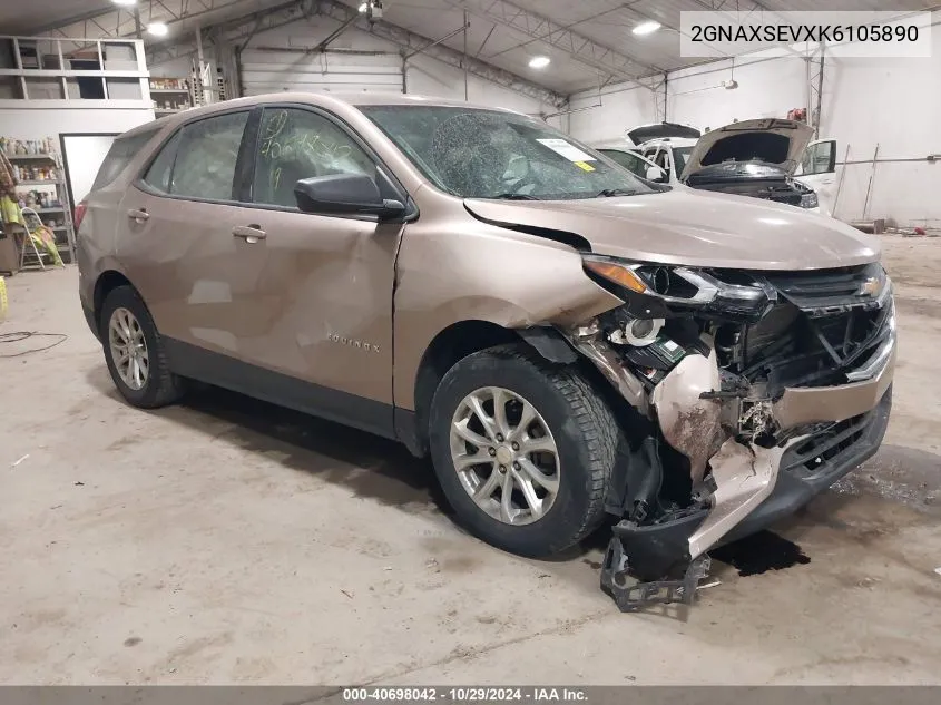 2019 Chevrolet Equinox Ls VIN: 2GNAXSEVXK6105890 Lot: 40698042