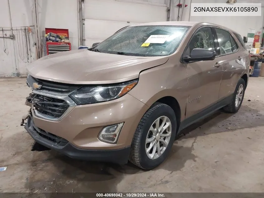 2019 Chevrolet Equinox Ls VIN: 2GNAXSEVXK6105890 Lot: 40698042