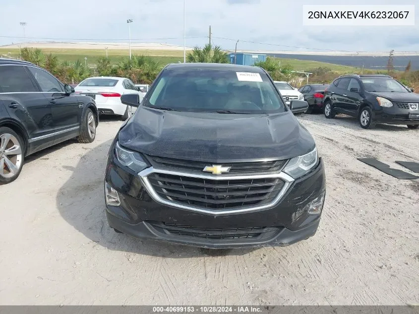 2019 Chevrolet Equinox Lt VIN: 2GNAXKEV4K6232067 Lot: 40699153