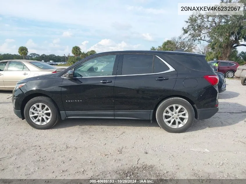 2019 Chevrolet Equinox Lt VIN: 2GNAXKEV4K6232067 Lot: 40699153