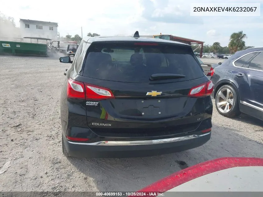 2019 Chevrolet Equinox Lt VIN: 2GNAXKEV4K6232067 Lot: 40699153