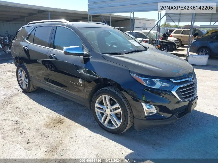 2GNAXPEX2K6142205 2019 Chevrolet Equinox Premier