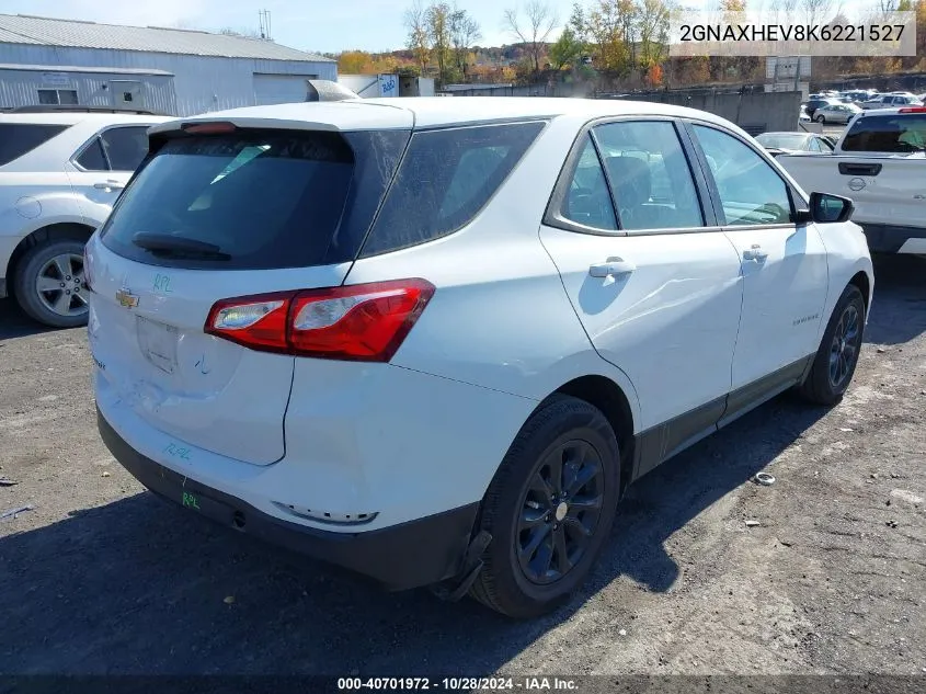 2019 Chevrolet Equinox Ls VIN: 2GNAXHEV8K6221527 Lot: 40701972