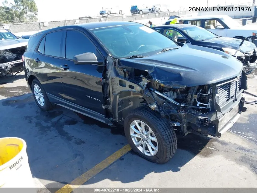 2019 Chevrolet Equinox Ls VIN: 2GNAXHEV8K6121976 Lot: 40702210