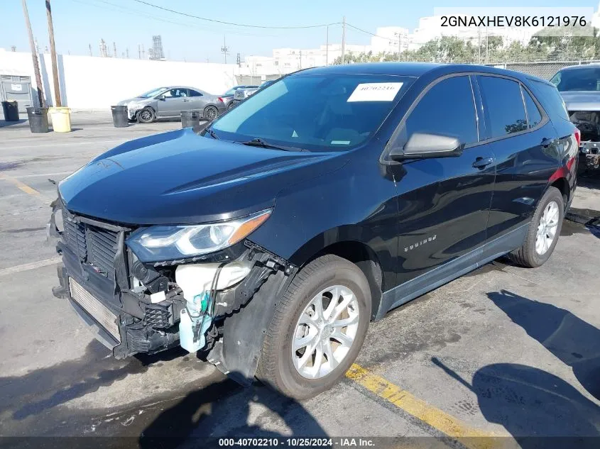 2019 Chevrolet Equinox Ls VIN: 2GNAXHEV8K6121976 Lot: 40702210