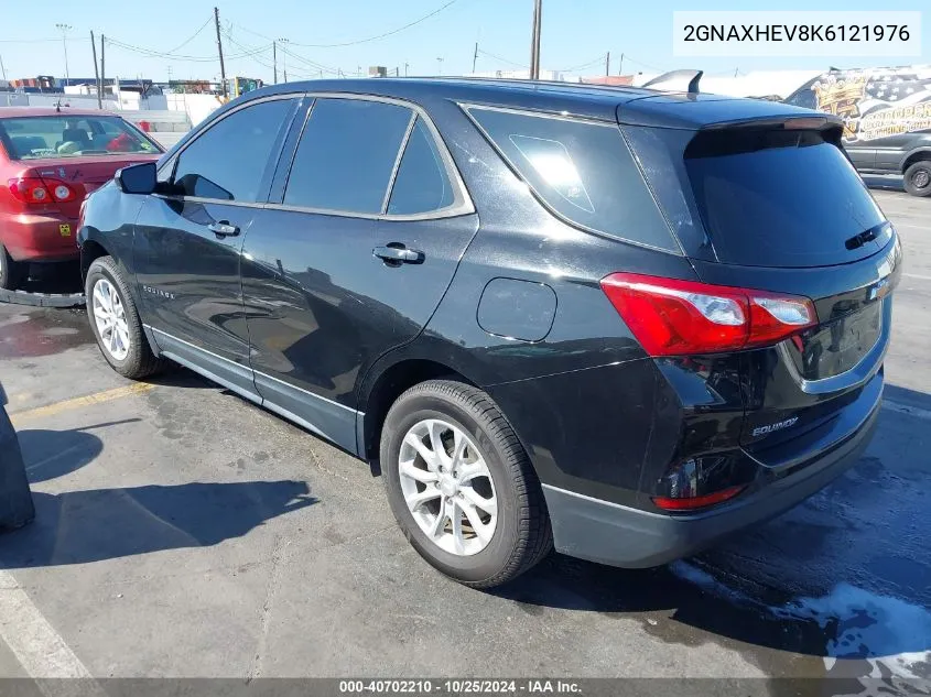 2019 Chevrolet Equinox Ls VIN: 2GNAXHEV8K6121976 Lot: 40702210