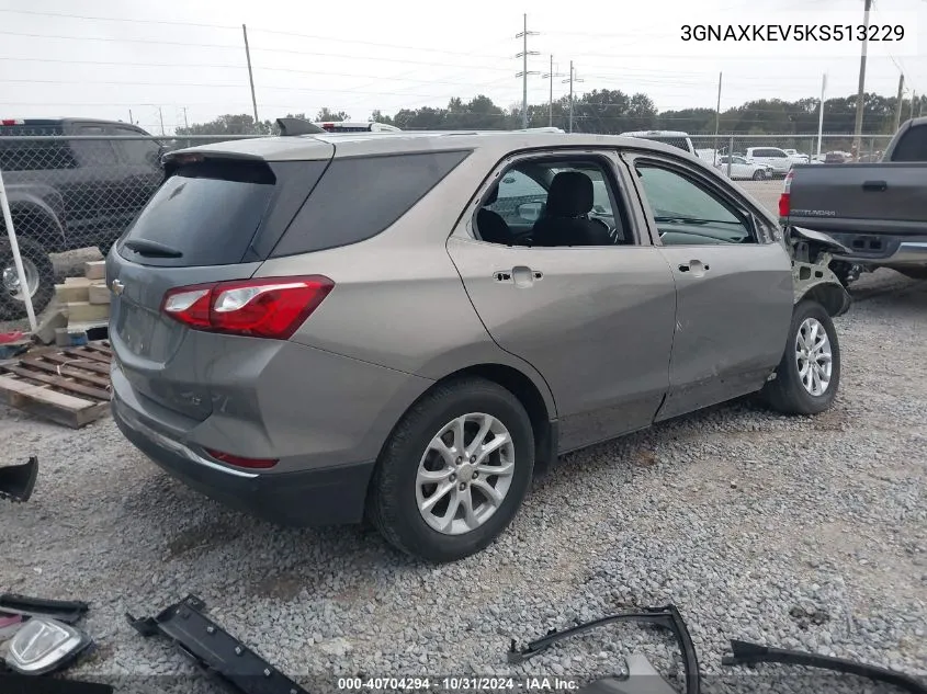 2019 Chevrolet Equinox Lt VIN: 3GNAXKEV5KS513229 Lot: 40704294