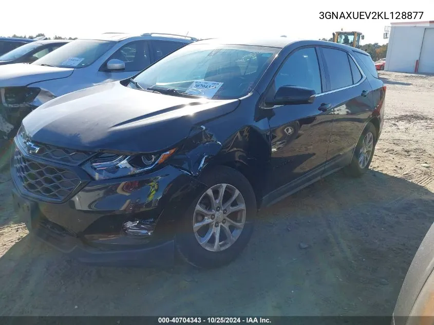 2019 Chevrolet Equinox Lt VIN: 3GNAXUEV2KL128877 Lot: 40704343