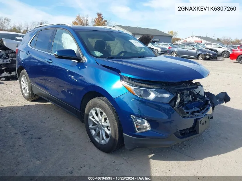 2019 Chevrolet Equinox Lt VIN: 2GNAXKEV1K6307260 Lot: 40704595