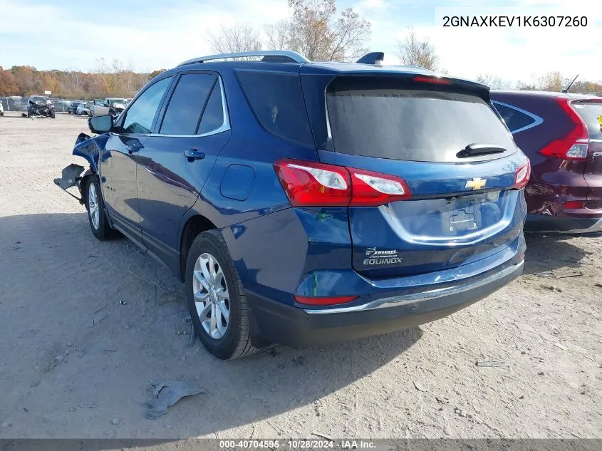 2019 Chevrolet Equinox Lt VIN: 2GNAXKEV1K6307260 Lot: 40704595