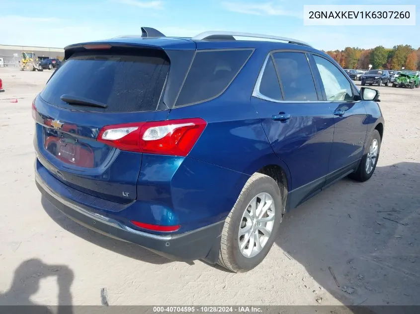 2019 Chevrolet Equinox Lt VIN: 2GNAXKEV1K6307260 Lot: 40704595