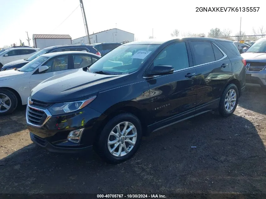 2019 Chevrolet Equinox Lt VIN: 2GNAXKEV7K6135557 Lot: 40705767