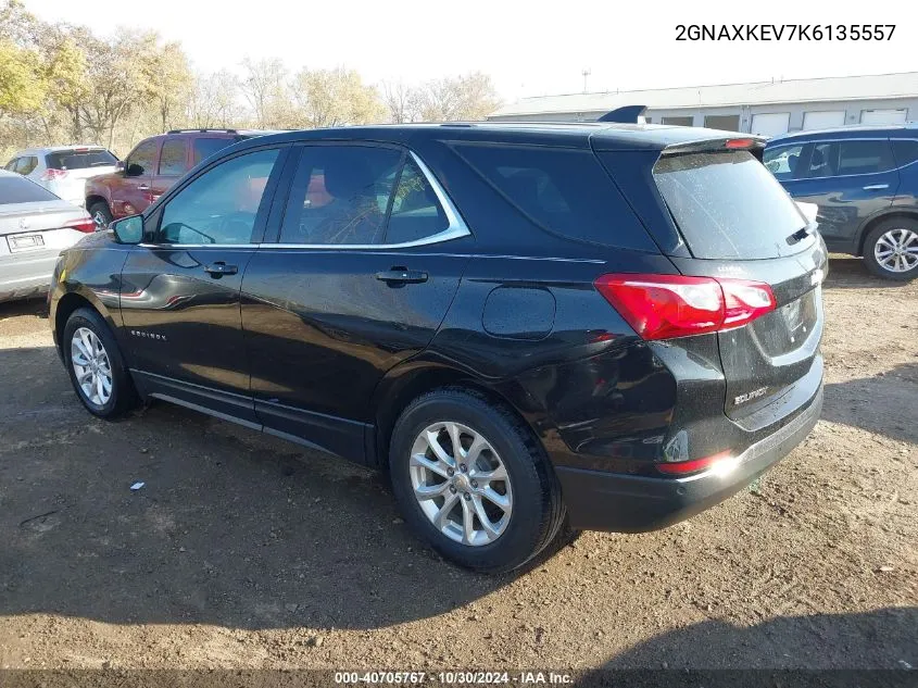 2019 Chevrolet Equinox Lt VIN: 2GNAXKEV7K6135557 Lot: 40705767