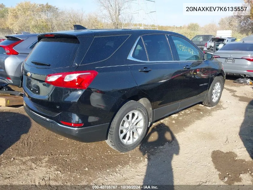 2019 Chevrolet Equinox Lt VIN: 2GNAXKEV7K6135557 Lot: 40705767