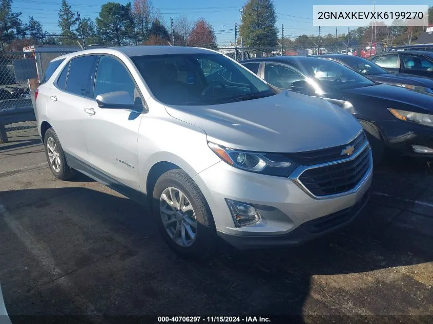 2019 Chevrolet Equinox Lt VIN: 2GNAXKEVXK6199270 Lot: 40706297