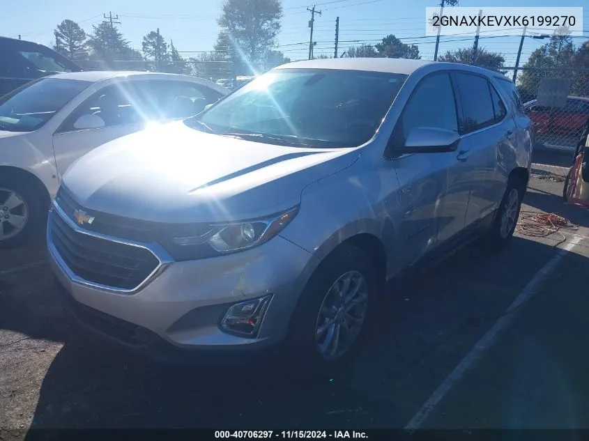 2019 Chevrolet Equinox Lt VIN: 2GNAXKEVXK6199270 Lot: 40706297