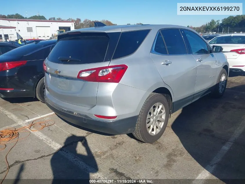 2019 Chevrolet Equinox Lt VIN: 2GNAXKEVXK6199270 Lot: 40706297