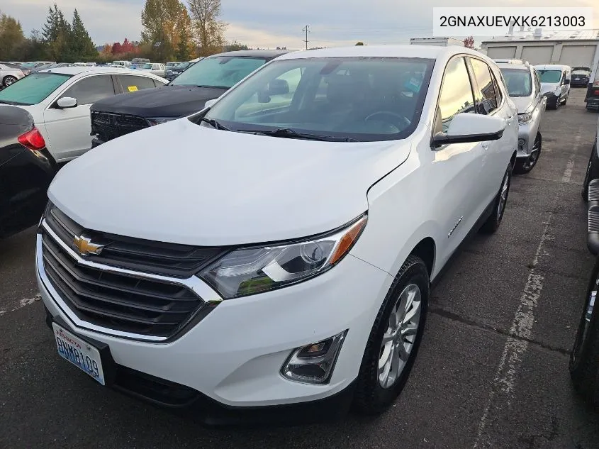 2019 Chevrolet Equinox Lt VIN: 2GNAXUEVXK6213003 Lot: 40709087