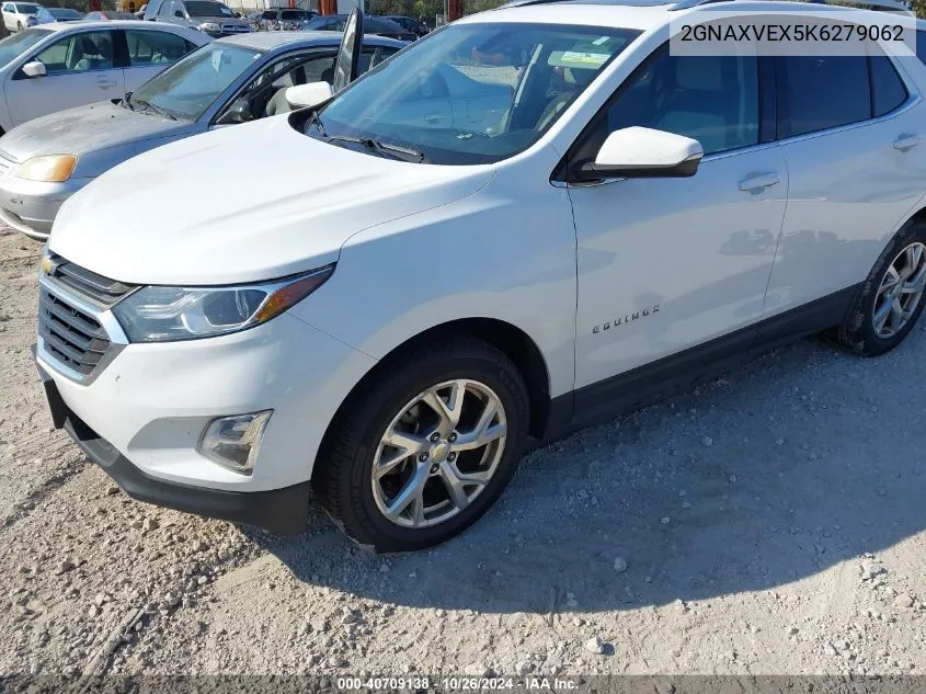 2019 Chevrolet Equinox Lt VIN: 2GNAXVEX5K6279062 Lot: 40709138