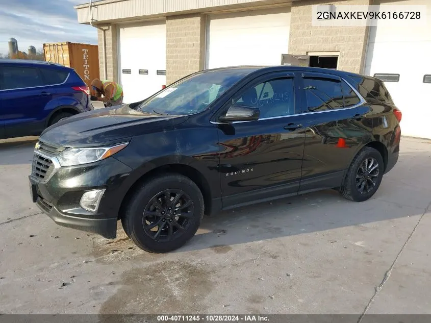 2019 Chevrolet Equinox Lt VIN: 2GNAXKEV9K6166728 Lot: 40711245