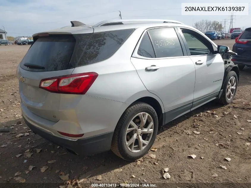 2019 Chevrolet Equinox Lt VIN: 2GNAXLEX7K6139387 Lot: 40713413