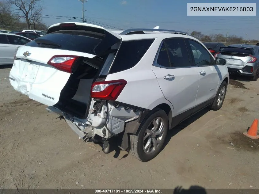 2019 Chevrolet Equinox Premier VIN: 2GNAXNEV6K6216003 Lot: 40717181