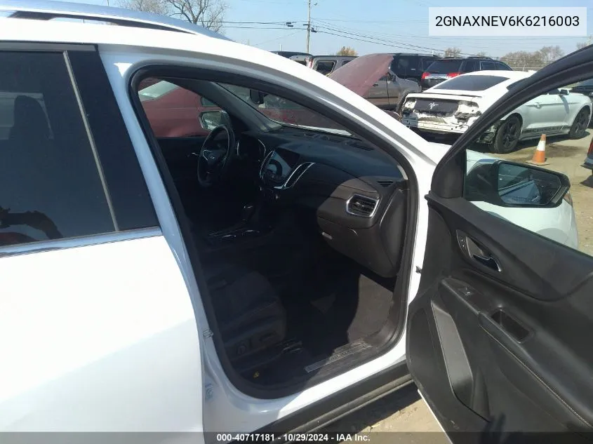 2019 Chevrolet Equinox Premier VIN: 2GNAXNEV6K6216003 Lot: 40717181