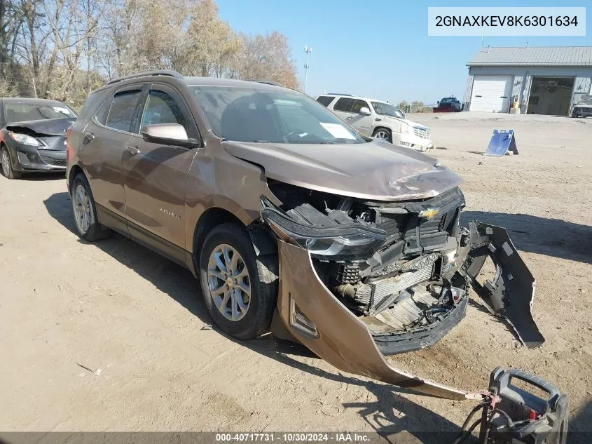 2019 Chevrolet Equinox Lt VIN: 2GNAXKEV8K6301634 Lot: 40717731