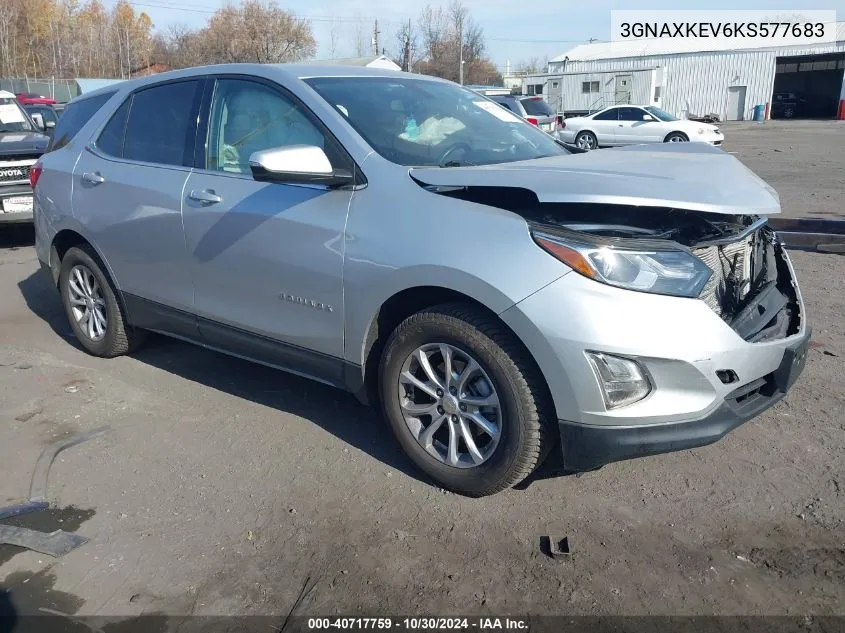 2019 Chevrolet Equinox Lt VIN: 3GNAXKEV6KS577683 Lot: 40717759