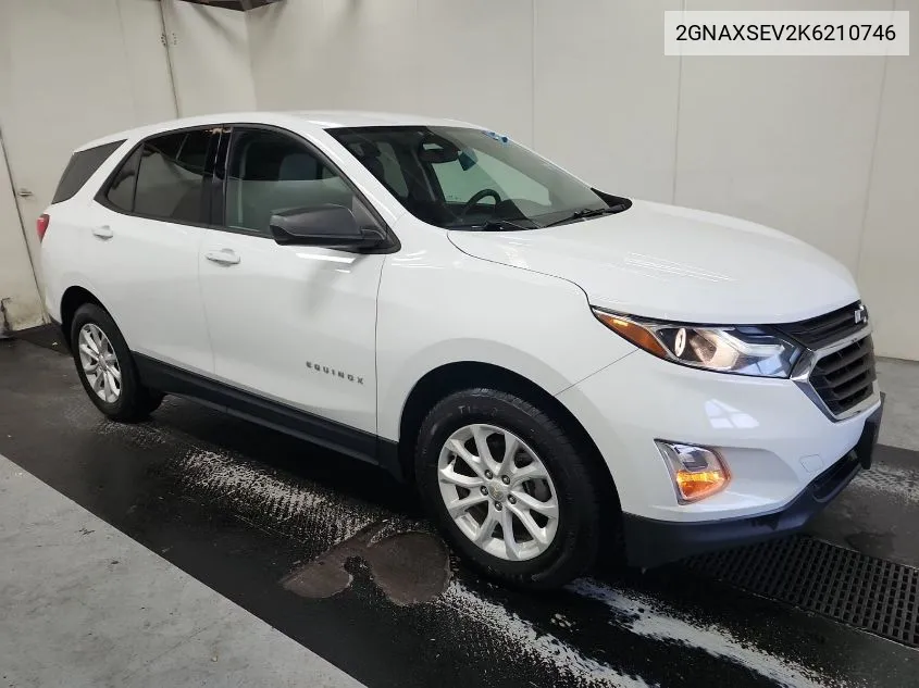 2019 Chevrolet Equinox Ls VIN: 2GNAXSEV2K6210746 Lot: 40719611