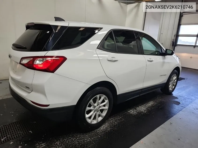 2019 Chevrolet Equinox Ls VIN: 2GNAXSEV2K6210746 Lot: 40719611