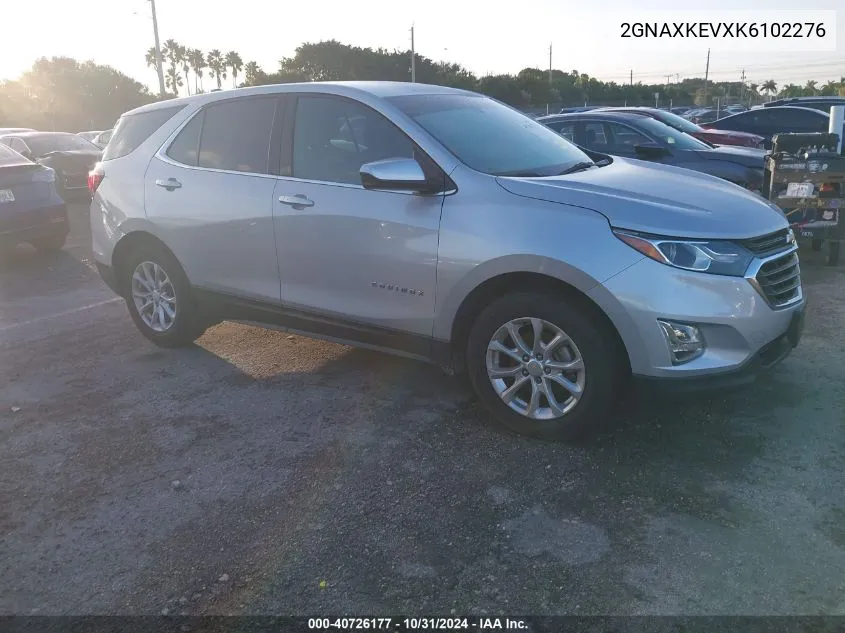 2019 Chevrolet Equinox Lt VIN: 2GNAXKEVXK6102276 Lot: 40726177