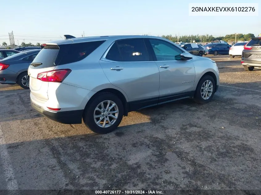 2019 Chevrolet Equinox Lt VIN: 2GNAXKEVXK6102276 Lot: 40726177