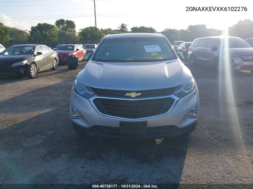 2019 Chevrolet Equinox Lt VIN: 2GNAXKEVXK6102276 Lot: 40726177