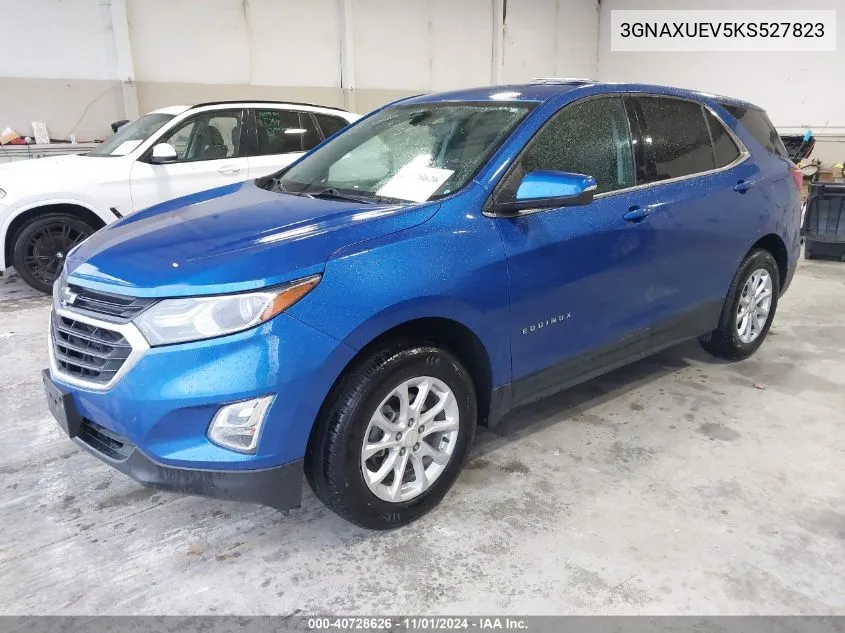 2019 Chevrolet Equinox Lt VIN: 3GNAXUEV5KS527823 Lot: 40728626