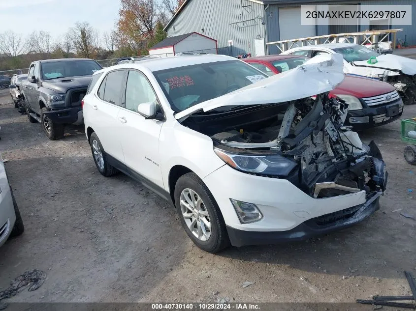 2019 Chevrolet Equinox Lt VIN: 2GNAXKEV2K6297807 Lot: 40730140