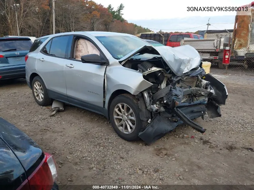 2019 Chevrolet Equinox Ls VIN: 3GNAXSEV9KS580013 Lot: 40732849