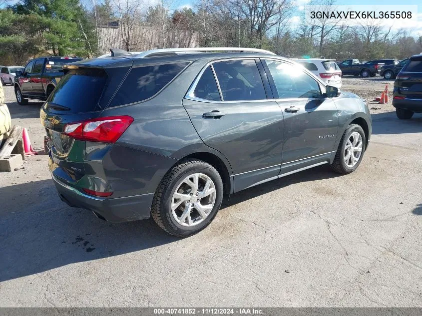 2019 Chevrolet Equinox Lt VIN: 3GNAXVEX6KL365508 Lot: 40741852